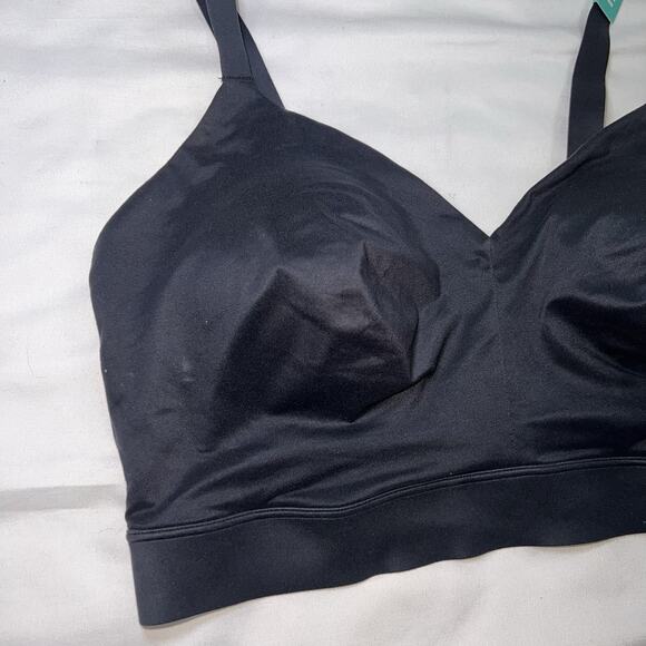 Tommy John Second Skin Triangle Bralette Womens Size XL DDD/D-E Black Bra NWT - Picture 2 of 14